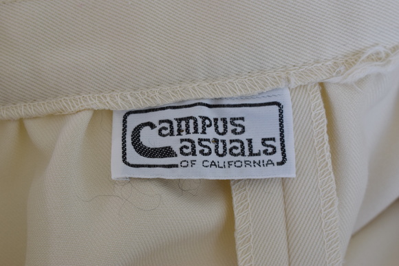 Vintage 80s Beige Knee Skirt | 31 waist - Picture 7 of 7